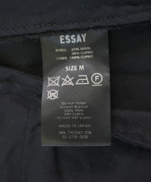 ESSAY（エッセイ）スラックス 黒 サイズ:M メンズ/2200626152123