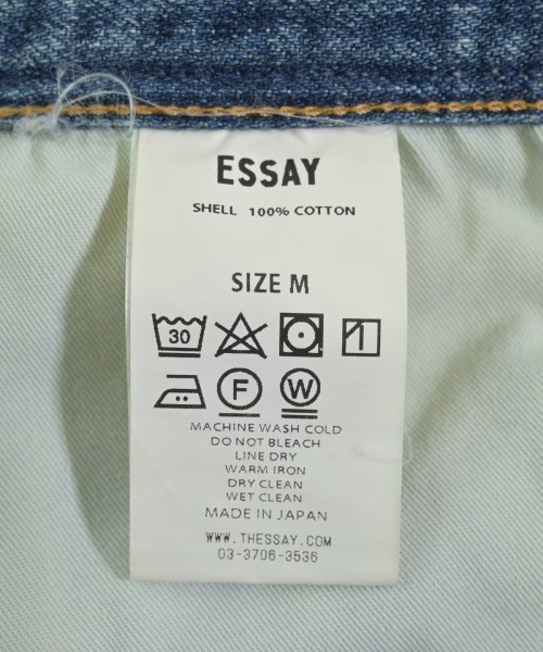 ESSAY（エッセイ）デニムパンツ 青 サイズ:M メンズ/2200626152208