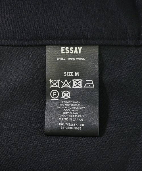 ESSAY（エッセイ）スラックス 紺 サイズ:M メンズ/2200611882042