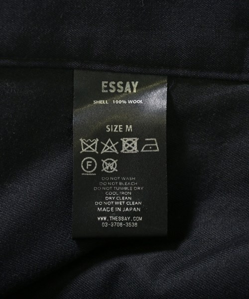 ESSAY（エッセイ）スラックス 紺 サイズ:M メンズ/2200611882066