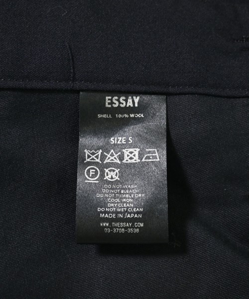 ESSAY（エッセイ）スラックス 紺 サイズ:S メンズ/2200611882073