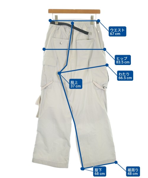 ESSAY（エッセイ）カーゴパンツ 白 サイズ:S メンズ/2200620249058