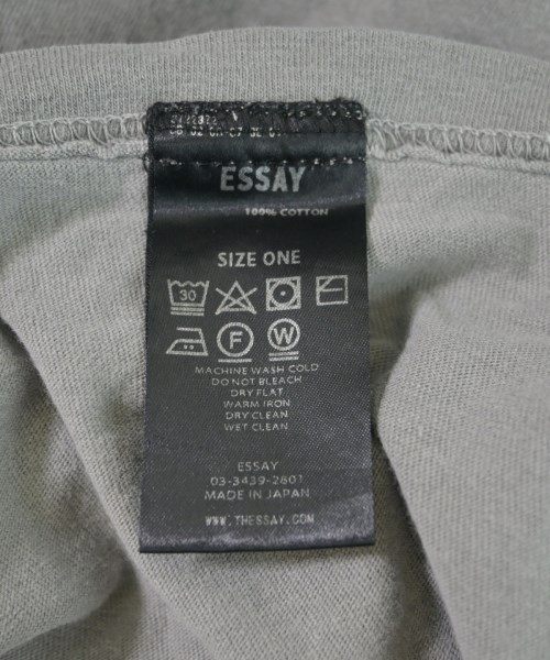 ESSAY（エッセイ）タンクトップ グレー サイズ:F メンズ/2200679197010
