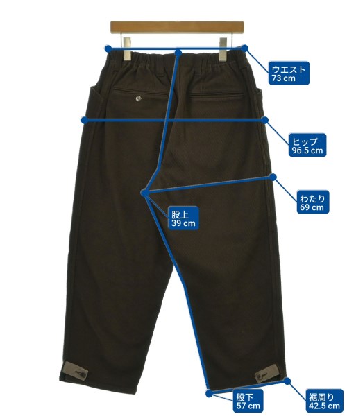 ESSAY（エッセイ）クロップドパンツ 茶 サイズ:S メンズ/2200656609048