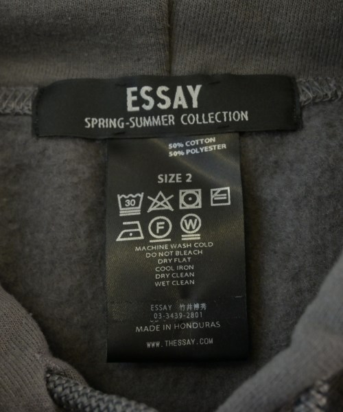 ESSAY（エッセイ）パーカー グレー サイズ:2(M位) メンズ/2200667011120