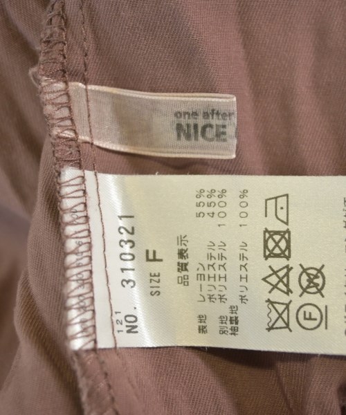 one after another NICE CLAUP（ワンアフターアナザーナイスクラップ）ブラウス 茶 サイズ:F レディース/2200609102015