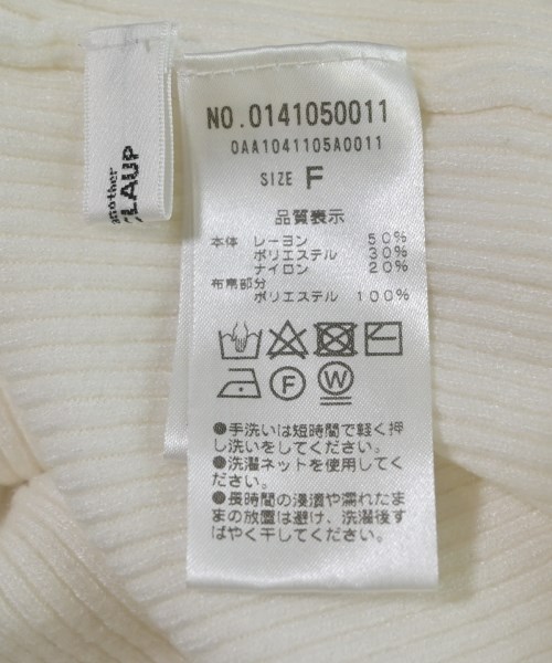 one after another NICE CLAUP（ワンアフターアナザーナイスクラップ）ニット・セーター 白 サイズ:F レディース/2200669494112