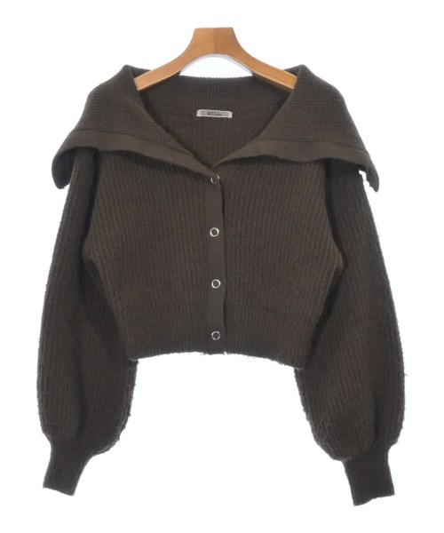one after another NICE CLAUP(ワンアフターアナザーナイスクラップ)カーディガン 茶 サイズ:F/2200674336032