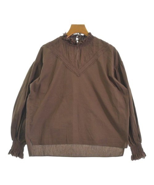 one after another NICE CLAUP(ワンアフターアナザーナイスクラップ)ブラウス 茶 サイズ:F/2200677087054