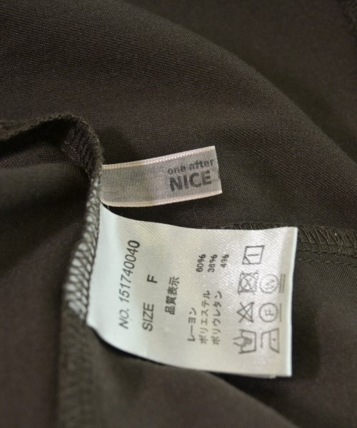 one after another NICE CLAUP（ワンアフターアナザーナイスクラップ）ワンピース 茶 サイズ:F レディース/2200691285115