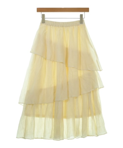 one after another NICE CLAUP（ワンアフターアナザーナイスクラップ）ロング・マキシ丈スカート 黄 サイズ:F レディース/2200648553076