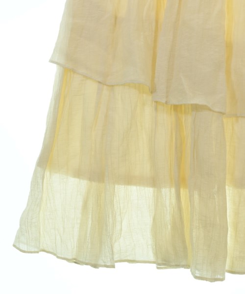 one after another NICE CLAUP（ワンアフターアナザーナイスクラップ）ロング・マキシ丈スカート 黄 サイズ:F レディース/2200648553076