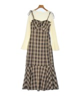 one after another NICE CLAUP（ワンアフターアナザーナイスクラップ）ワンピース 茶 サイズ:F レディース/2200659516022