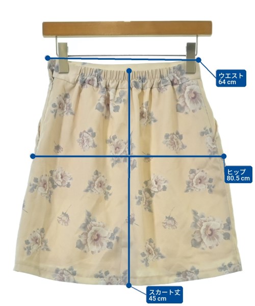 one after another NICE CLAUP（ワンアフターアナザーナイスクラップ）ひざ丈スカート 白 サイズ:F レディース/2200708728048