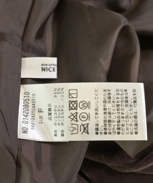 one after another NICE CLAUP（ワンアフターアナザーナイスクラップ）ワンピース 茶 サイズ:F レディース/2200725662523