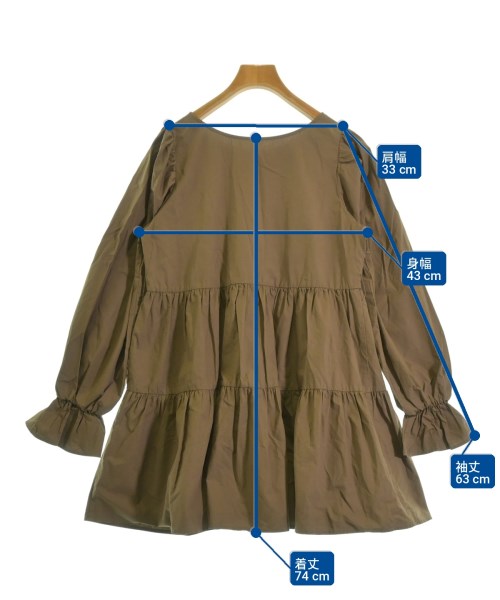 one after another NICE CLAUP（ワンアフターアナザーナイスクラップ）ブラウス 茶 サイズ:F レディース/2200723738039