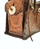 Carving Tribes（カービングトライブス）ハンドバッグ 茶 サイズ:- レディース/2200608581132