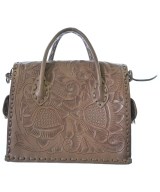 Carving Tribes（カービングトライブス）ハンドバッグ 茶 サイズ:- レディース/2200646157054