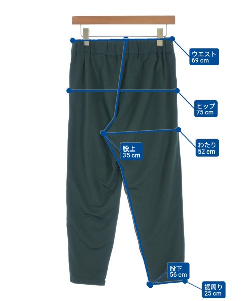 NO CONTROL AIR（ノーコントロールエアー）クロップドパンツ 緑 サイズ:XS レディース/2200693551393