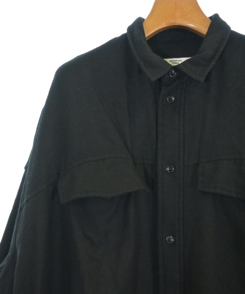 UNIVERSAL TISSU（ユニヴァーサルティシュ）シャツワンピース 黒 サイズ:F レディース/2200618141081