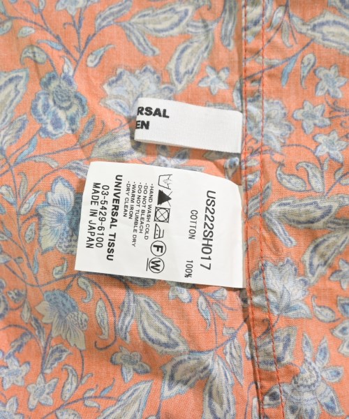 UNIVERSAL SEVEN（ユニヴァーサルセヴン）カジュアルシャツ オレンジ サイズ:F レディース/2200618141111