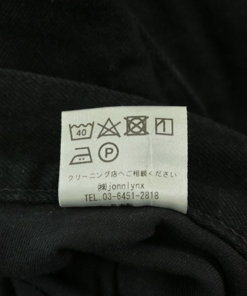 jonnlynx（ジョンリンクス）デニムパンツ 黒 サイズ:26(M位) レディース/2200711357198