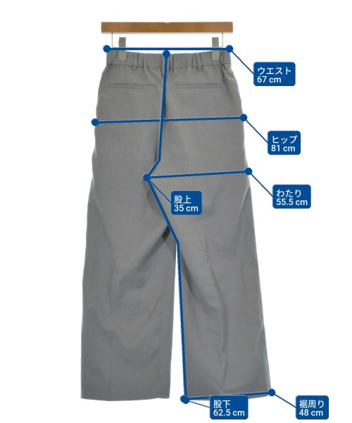 CITYSHOP（シティーショップ）クロップドパンツ グレー サイズ:36(S位) レディース/2200628907059