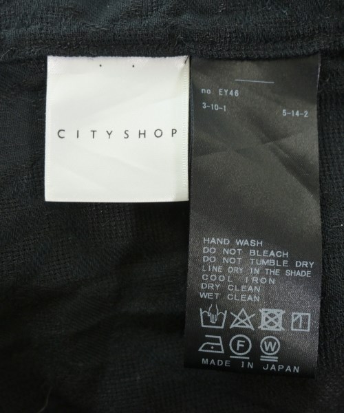 CITYSHOP（シティーショップ）シャツワンピース 黒 サイズ:F レディース/2200615099170
