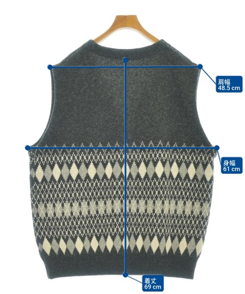 CITYSHOP（シティーショップ）ベスト グレー サイズ:F レディース/2200665376146