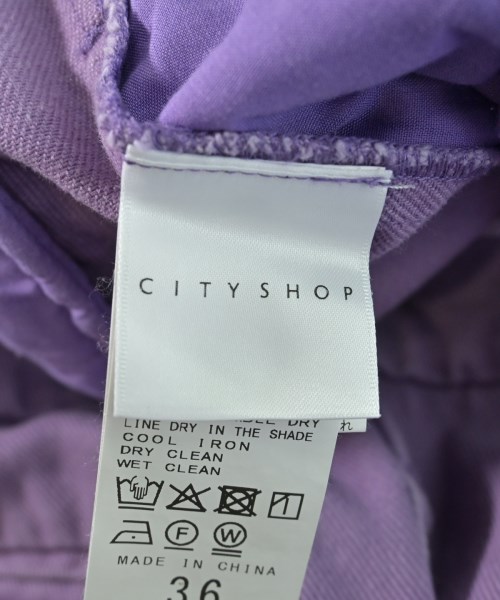 CITYSHOP（シティーショップ）デニムパンツ 紫 サイズ:36(S位) レディース/2200692811153
