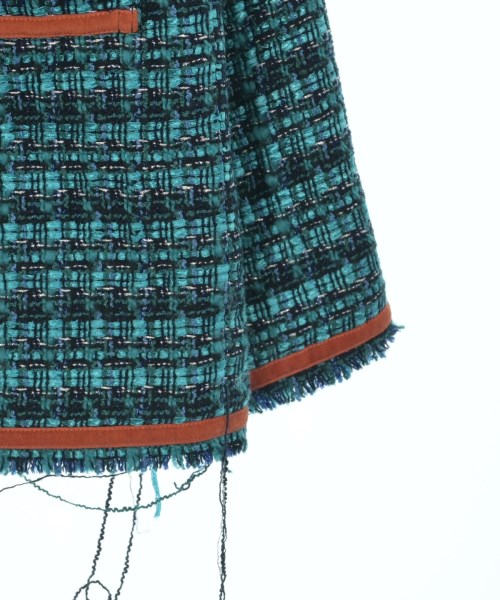 CITYSHOP（シティーショップ）ノーカラージャケット 青 サイズ:38(M位) レディース/2200646047034