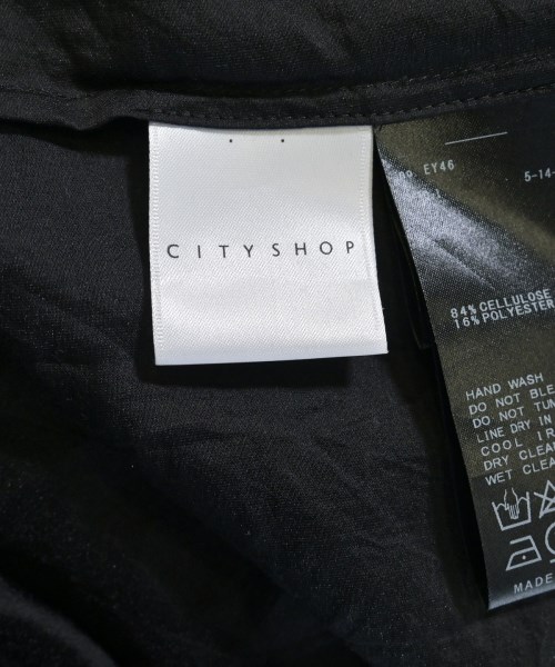 CITYSHOP（シティーショップ）シャツワンピース 黒 サイズ:F レディース/2200660714226