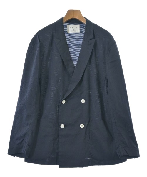 AILE（エル）カジュアルジャケット 紺 サイズ:42(XS位) メンズ/2200662241362