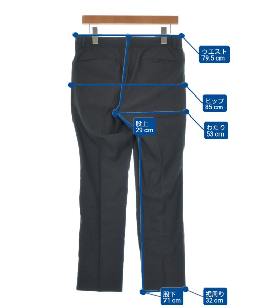 NUMBER M（ナンバーエム）スラックス 黒 サイズ:48(L位) メンズ/2200675375290