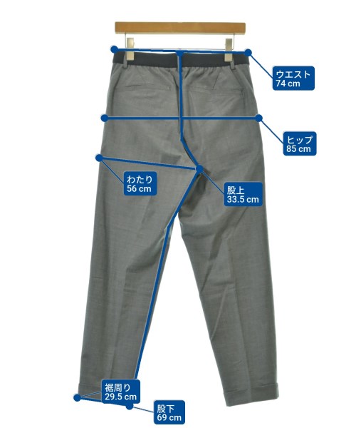 NUMBER M（ナンバーエム）スラックス グレー サイズ:44(S位) メンズ/2200669143065