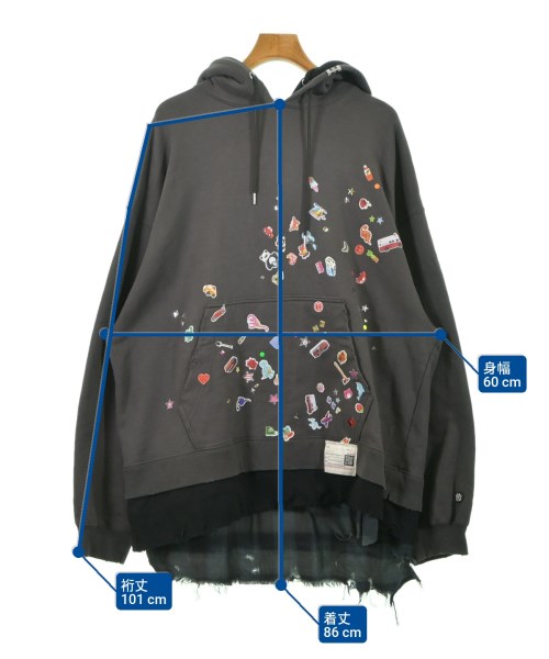 Maison MIHARA YASUHIRO（メゾンミハラヤスヒロ）パーカー 黒 サイズ:48(L位) メンズ/2200635819017