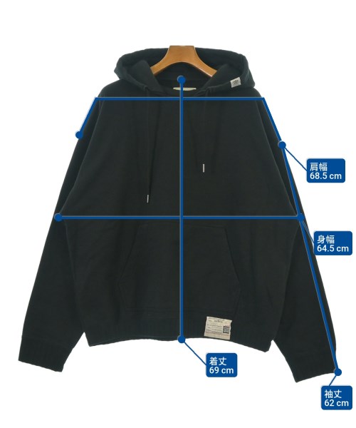 Maison MIHARA YASUHIRO（メゾンミハラヤスヒロ）パーカー 黒 サイズ:46(M位) メンズ/2200626787042