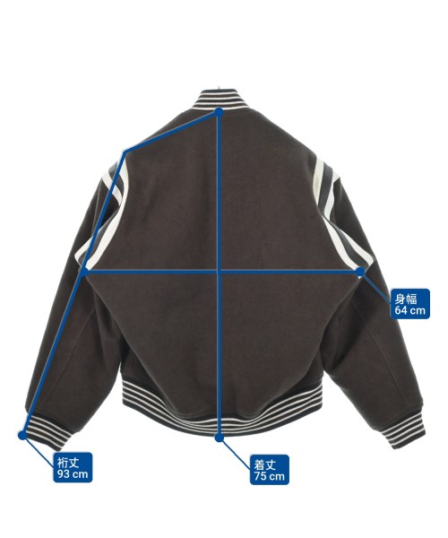 Maison MIHARA YASUHIRO（メゾンミハラヤスヒロ）スタジャン 茶 サイズ:46(M位) メンズ/2200627827020