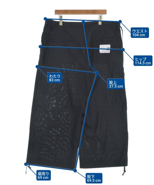 Maison MIHARA YASUHIRO（メゾンミハラヤスヒロ）スラックス 黒 サイズ:36(XXL位) メンズ/2200630005057