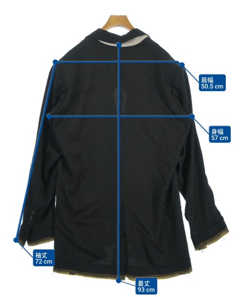 Maison MIHARA YASUHIRO（メゾンミハラヤスヒロ）カジュアルジャケット 黒 サイズ:46(M位) メンズ/2200631293026