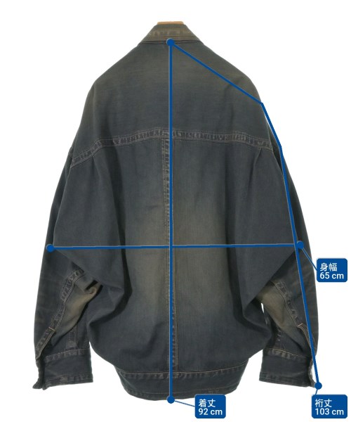 Maison MIHARA YASUHIRO（メゾンミハラヤスヒロ）カバーオール 紺 サイズ:48(L位) メンズ/2200621055023