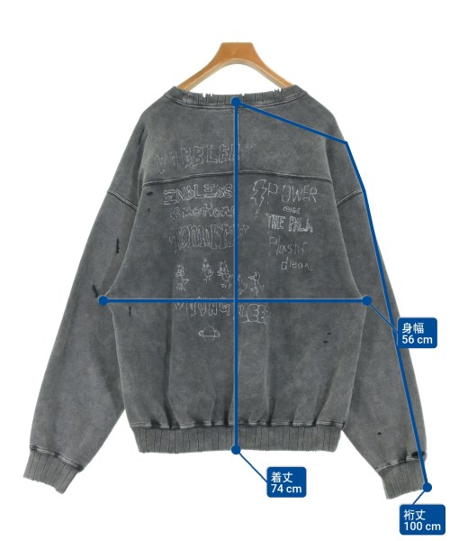 Maison MIHARA YASUHIRO（メゾンミハラヤスヒロ）スウェット グレー サイズ:48(L位) メンズ/2200675884013