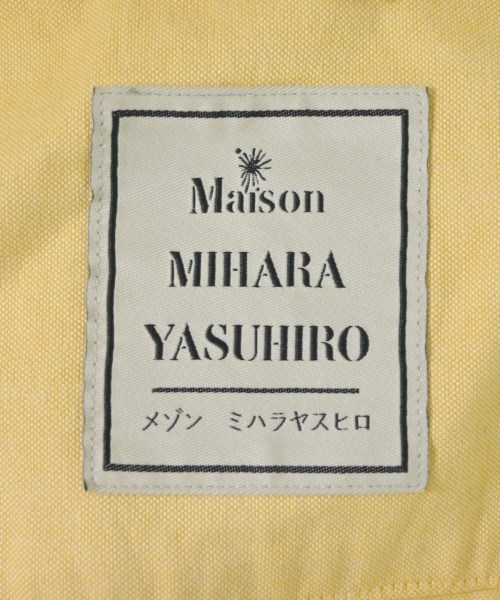 Maison MIHARA YASUHIRO（メゾンミハラヤスヒロ）カジュアルシャツ 黄 サイズ:44(S位) メンズ/2200680908216