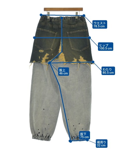 Maison MIHARA YASUHIRO（メゾンミハラヤスヒロ）デニムパンツ 紺 サイズ:46(M位) メンズ/2200655122029