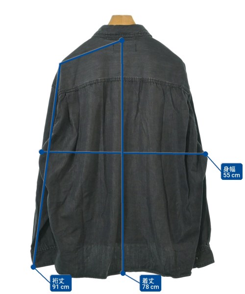 Maison MIHARA YASUHIRO（メゾンミハラヤスヒロ）カジュアルシャツ 黒 サイズ:46(M位) メンズ/2200648936435