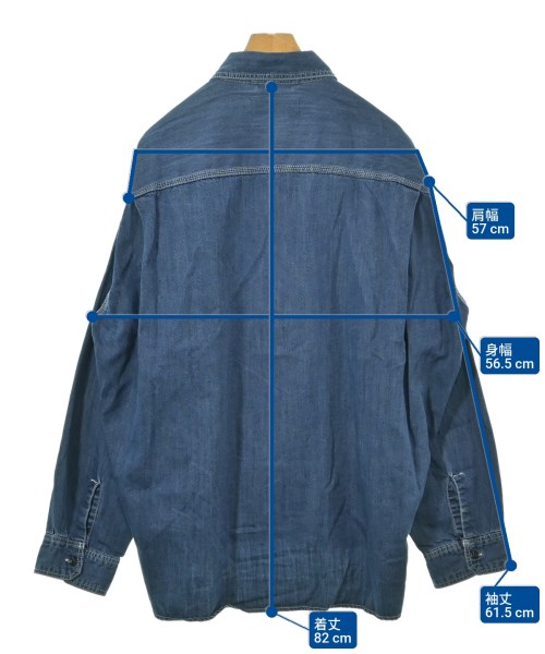 Maison MIHARA YASUHIRO（メゾンミハラヤスヒロ）カジュアルシャツ 青 サイズ:46(M位) メンズ/2200648936459