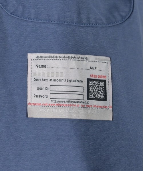 Maison MIHARA YASUHIRO（メゾンミハラヤスヒロ）カジュアルシャツ 青 サイズ:48(L位) メンズ/2200657886035