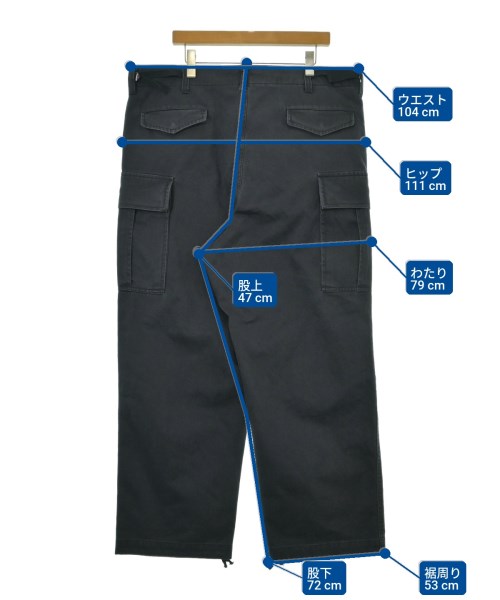 Maison MIHARA YASUHIRO（メゾンミハラヤスヒロ）カーゴパンツ 黒 サイズ:46(M位) メンズ/2200657886042