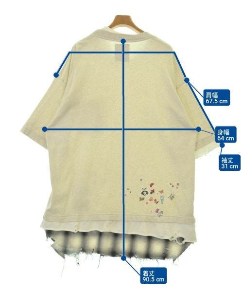 Maison MIHARA YASUHIRO（メゾンミハラヤスヒロ）Tシャツ・カットソー グレー サイズ:52(XXL位) メンズ/2200718548032