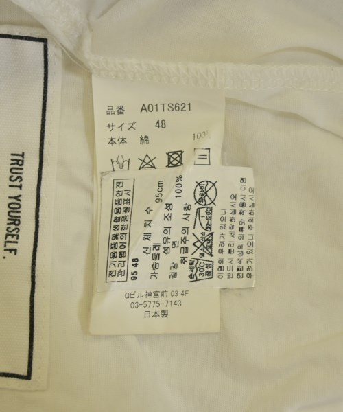 Maison MIHARA YASUHIRO（メゾンミハラヤスヒロ）Tシャツ・カットソー 白 サイズ:48(L位) メンズ/2200705657013